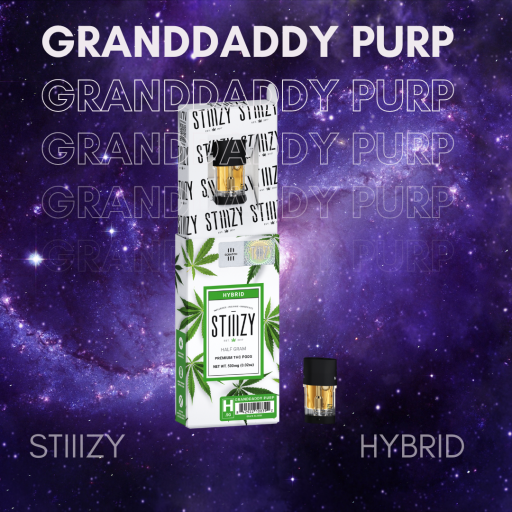 Stiiizy – Granddaddy Purp – 1 Gram - 562 Go Green